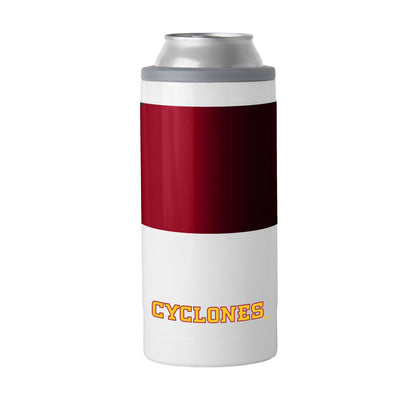 IA State 12oz Colorblock Slim Can Coolie