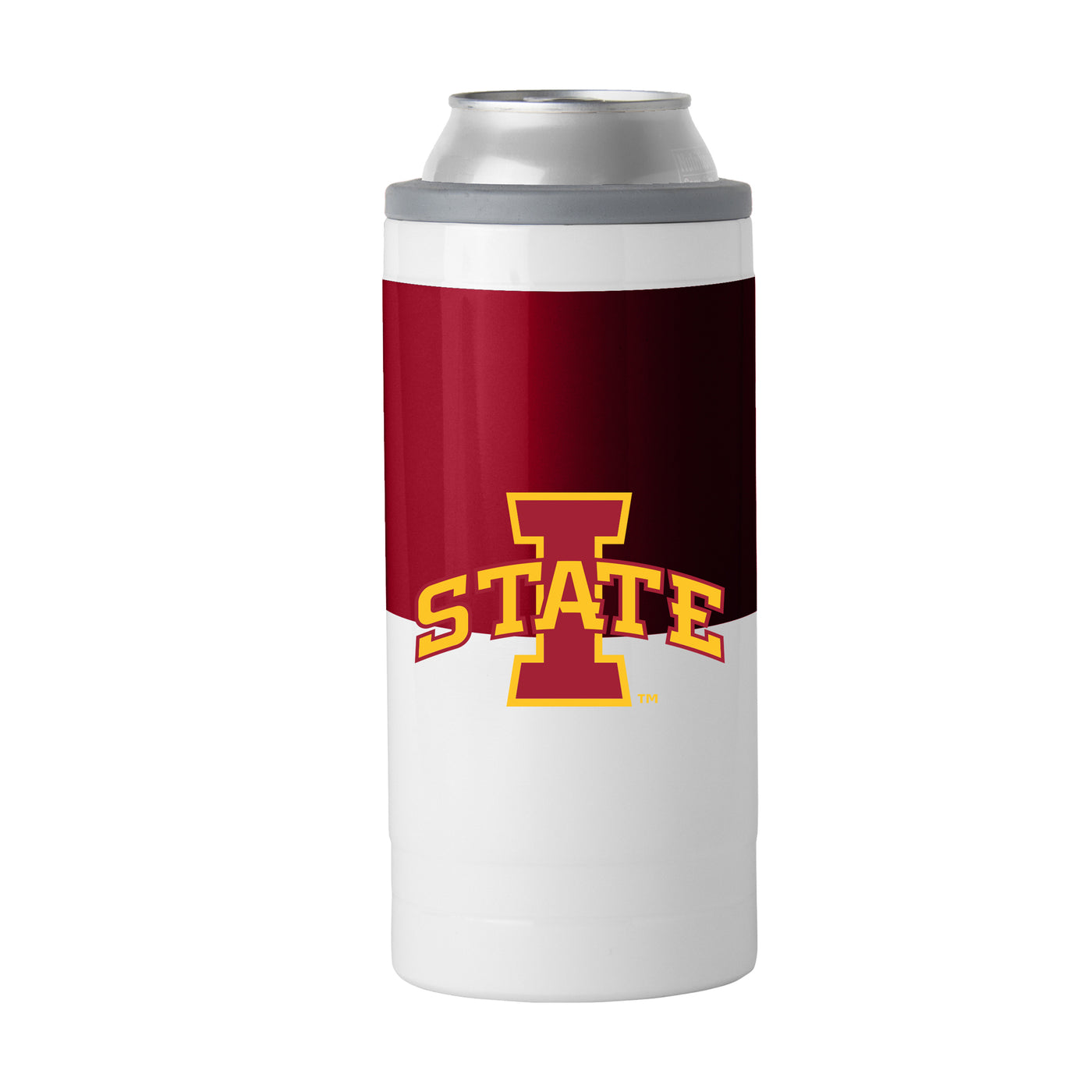 IA State 12oz Colorblock Slim Can Coolie