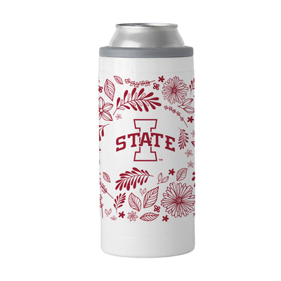 Iowa State 12oz Botanical Slim Can Coolie