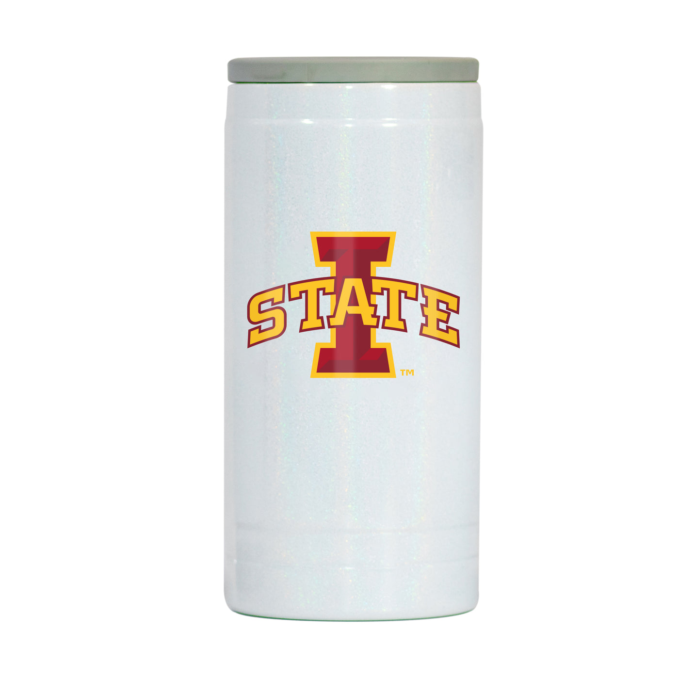 Iowa State 12oz Logo Iridescent Slim Coolie