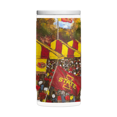 Iowa State 12oz Collector Powder Coat Slim Can Coolie