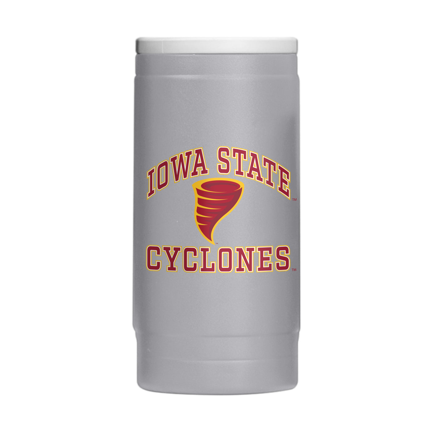 Iowa State 12oz Athletic Powder Coat Slim Can Coolie