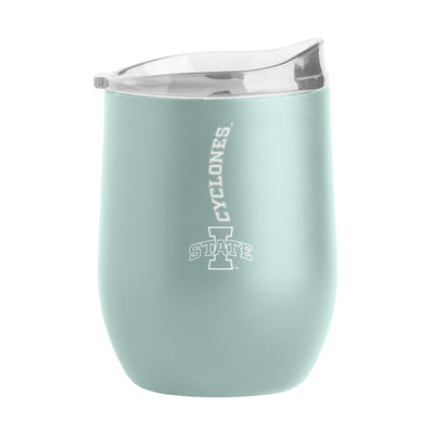 Iowa State 16oz Vertical Powder Coat Curved Beverage