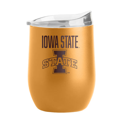 Iowa State 16oz Huddle Powder Coat Curved Beverage