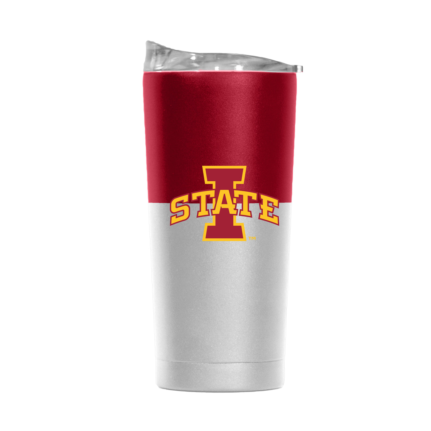Iowa State 20oz Colorblock White Powder Coat Tumbler