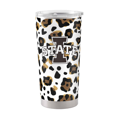 Iowa State 20oz Leopard Stainless Steel Tumbler