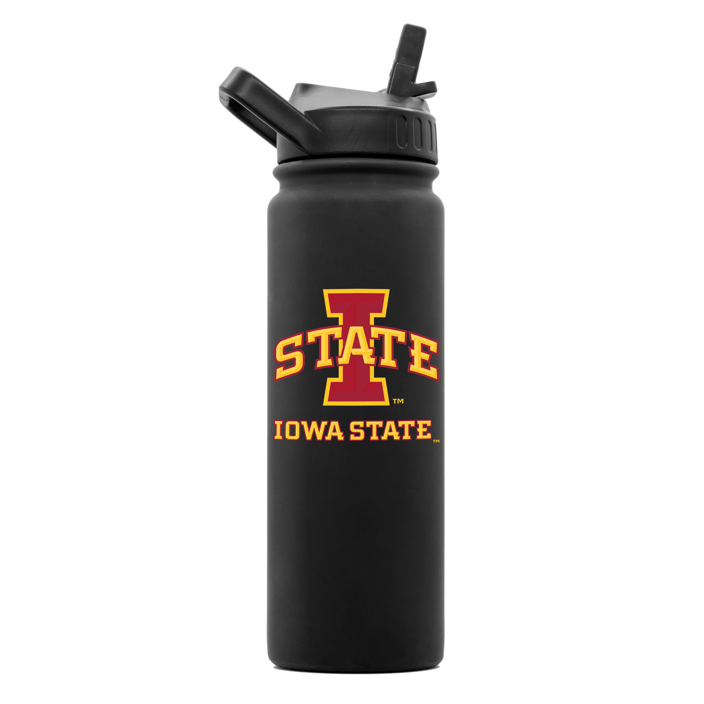 Iowa State 24oz Black Soft Touch Bottle