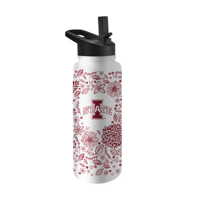 Iowa State Quencher Botanical Flip Top Water Bottle