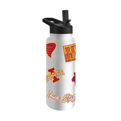 Iowa State 34oz White Dreamweave Quencher Bottle