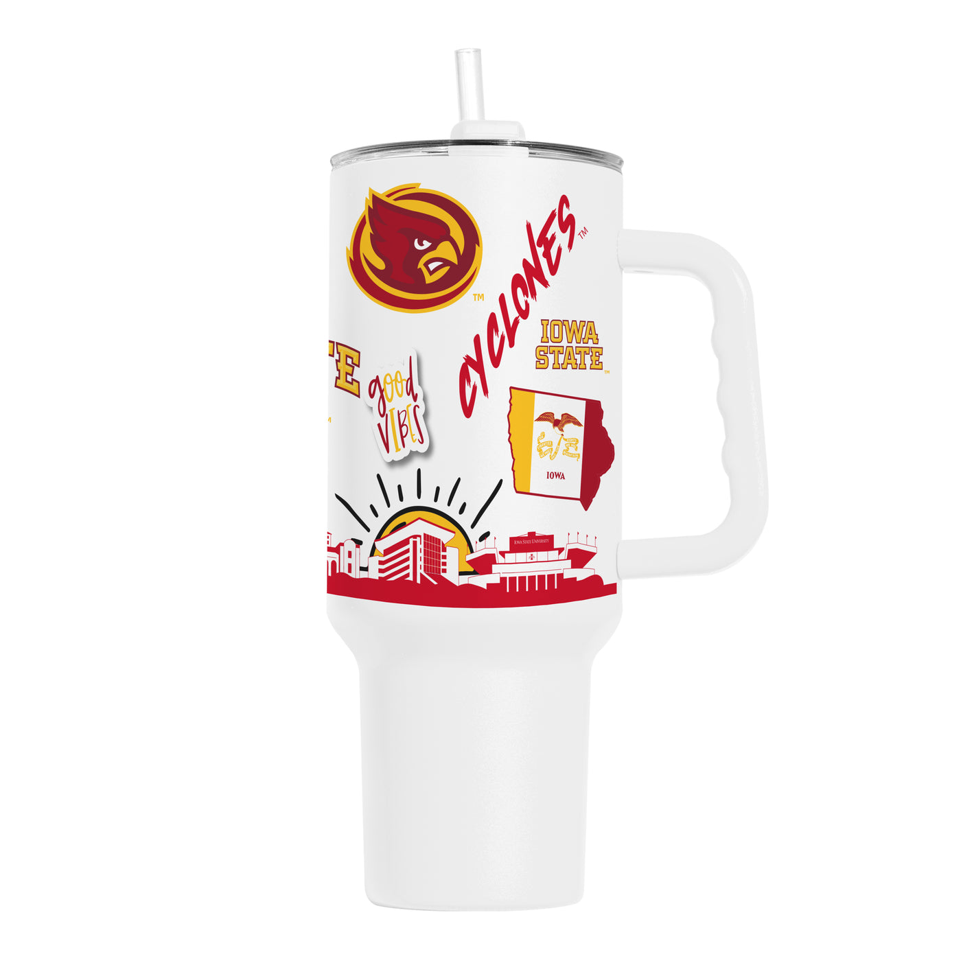 Iowa State 40oz Native Powder Coat Tumbler