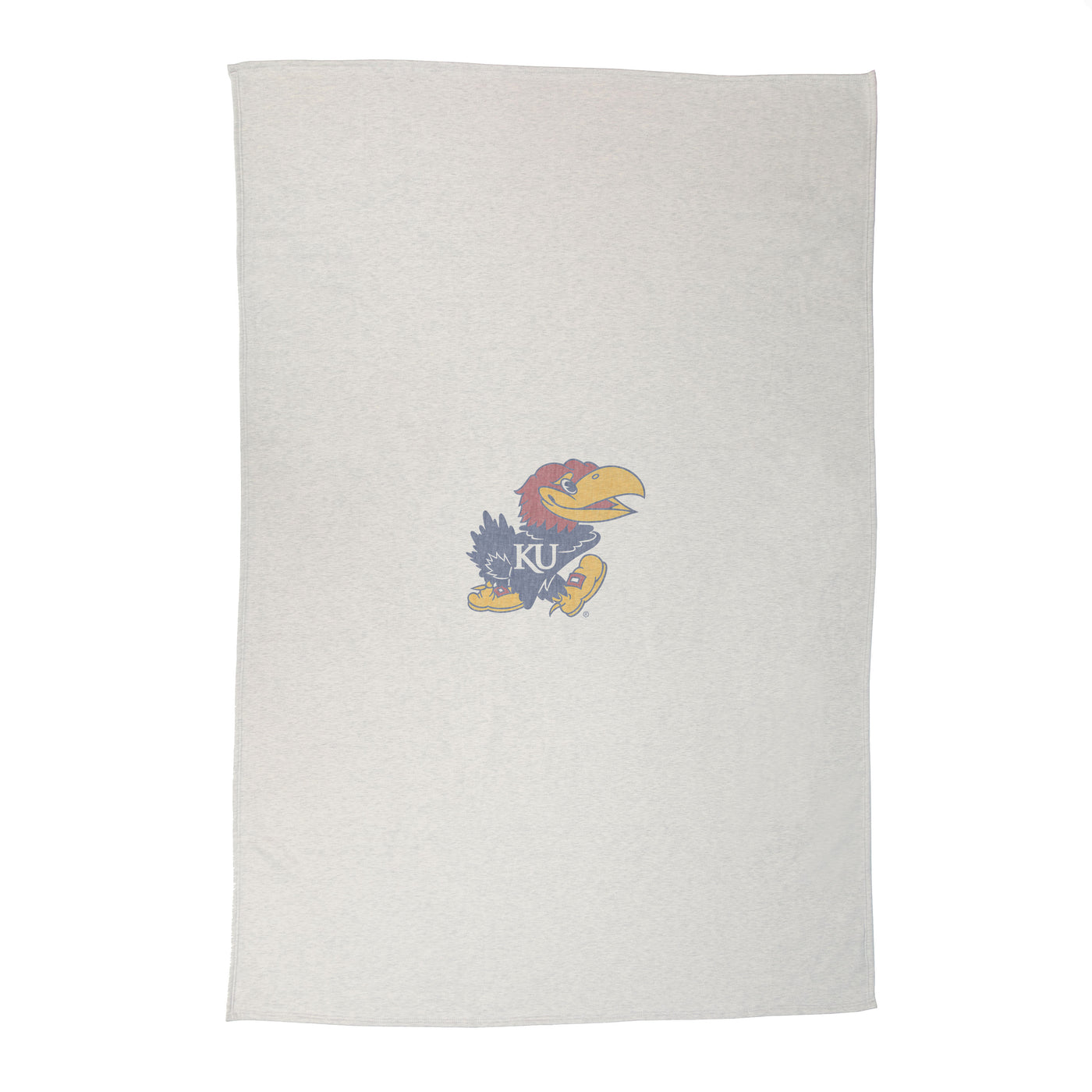 Kansas Primary Logo Sublimated Sweatshirt Blanket