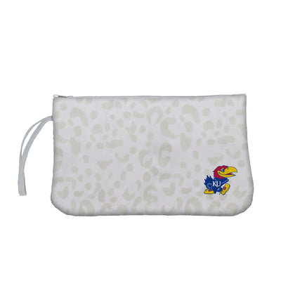 Kansas Leopard Print Wristlet - Logo Brands