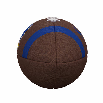 Kansas Team Stripe Official-Size Composite Football