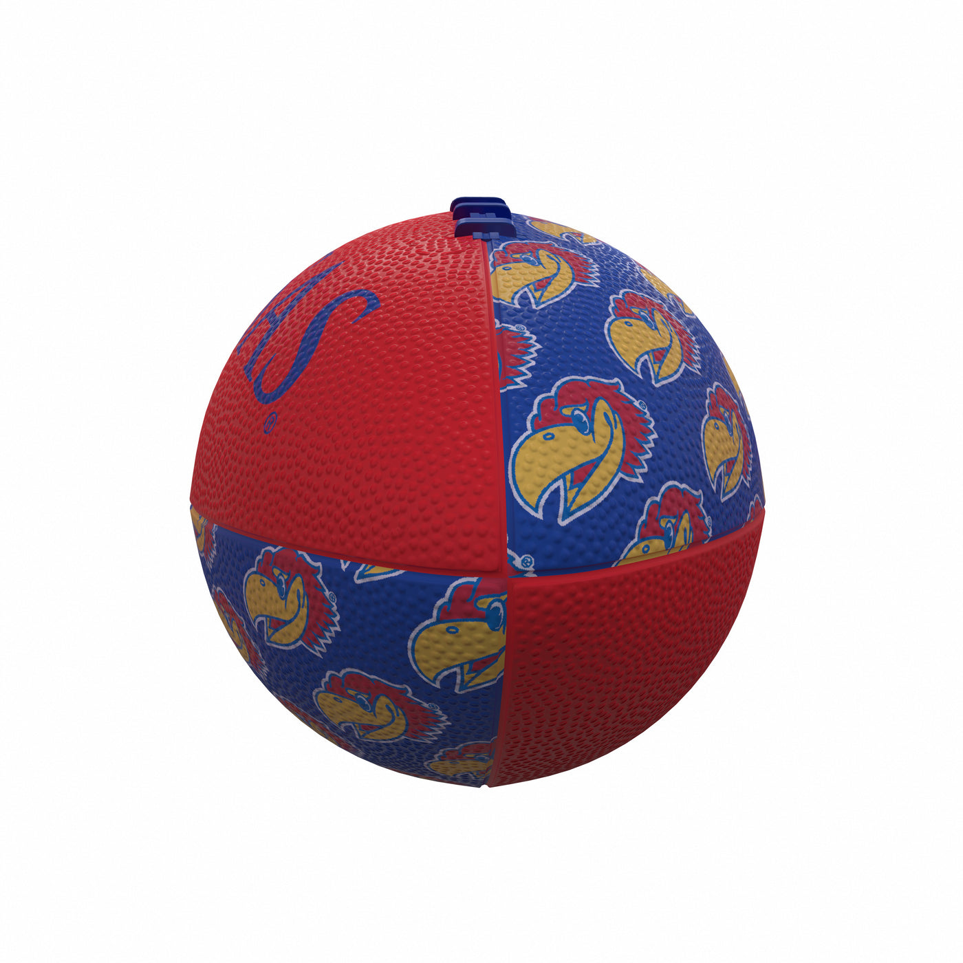 Kansas Repeating Mini-Size Rubber Football - Logo Brands