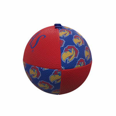Kansas Repeating Mini-Size Rubber Football - Logo Brands