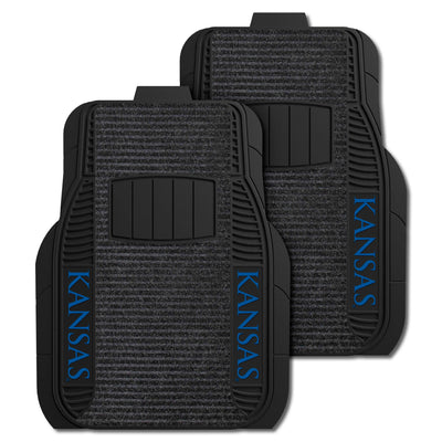 University of Kansas 2-pc Deluxe Car Mat Set
