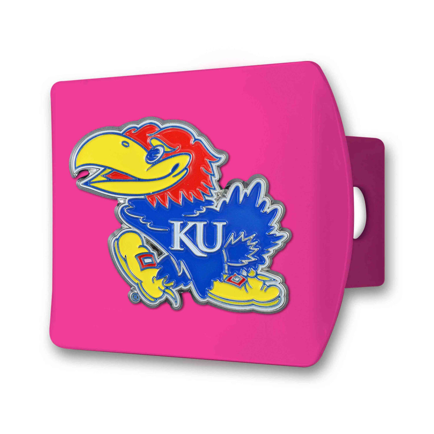 University of Kansas Color on Pink Hitch Cover | Logo Brands