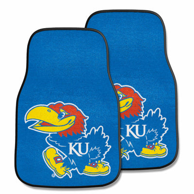 University of Kansas 2-pc Carpet Car Mat Set