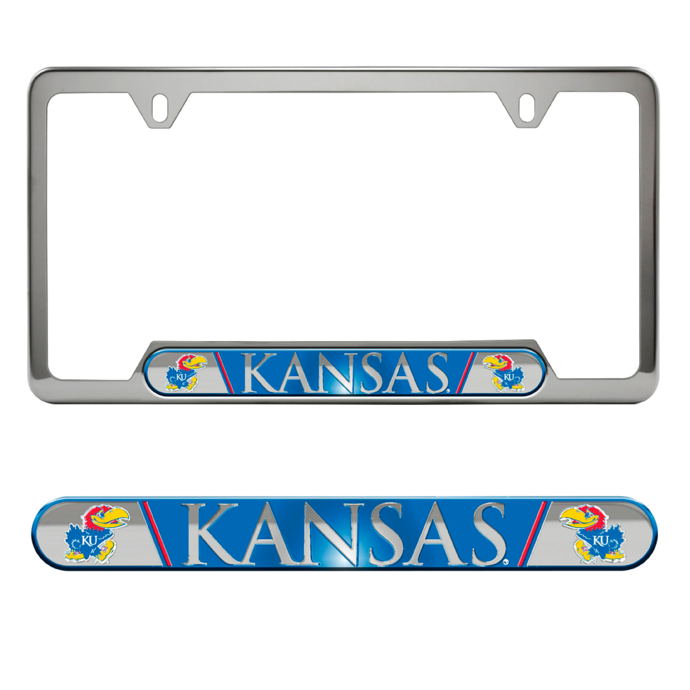 University of Kansas Embossed License Plate Frame