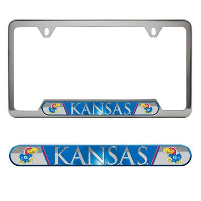 University of Kansas Embossed License Plate Frame