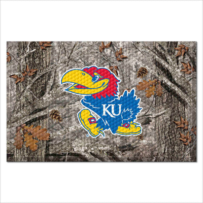 University of Kansas Camo Scraper Mat