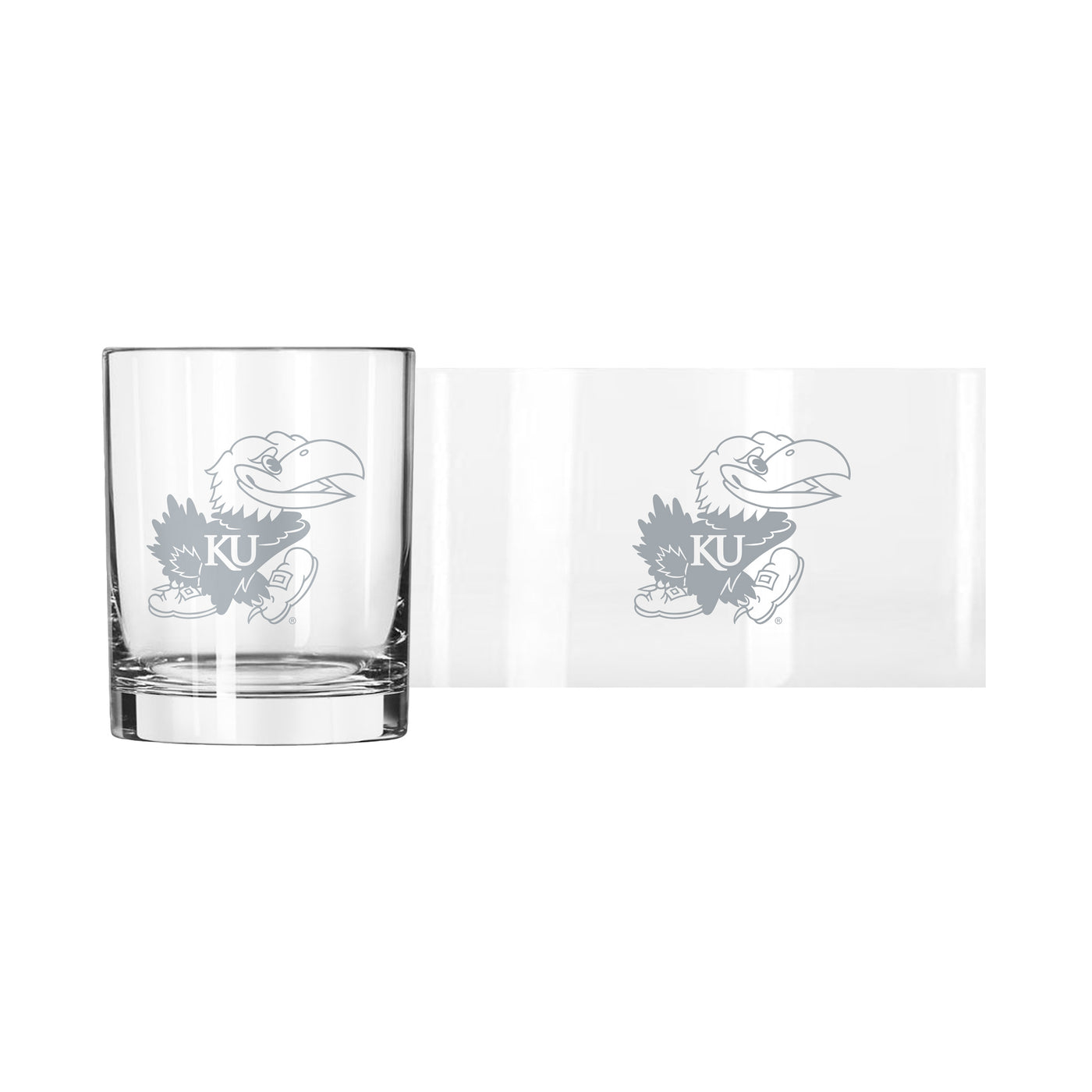 Kansas 14oz Gun Metal Rocks Glass