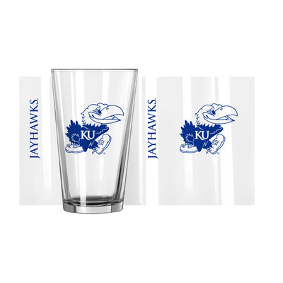 Kansas 16oz Gameday Pint Glass - Logo Brands
