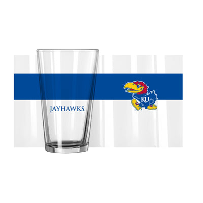 Kansas 16oz Colorblock Pint Glass