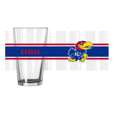 Kansas 16oz Stripe Pint Glass