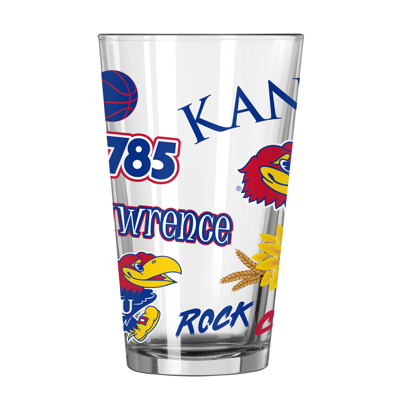 Kansas 16oz Native Pint Glass