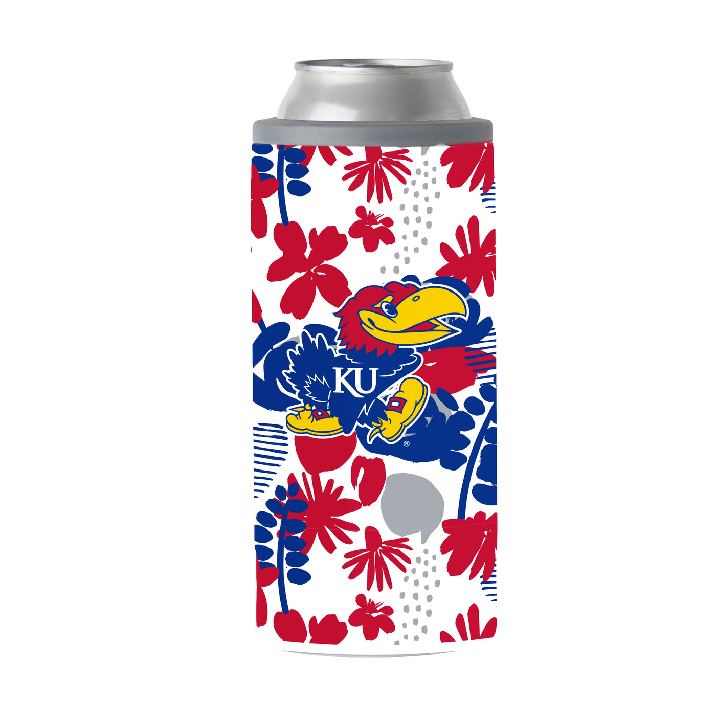 Kansas 12oz Floral Slim Can Coolie