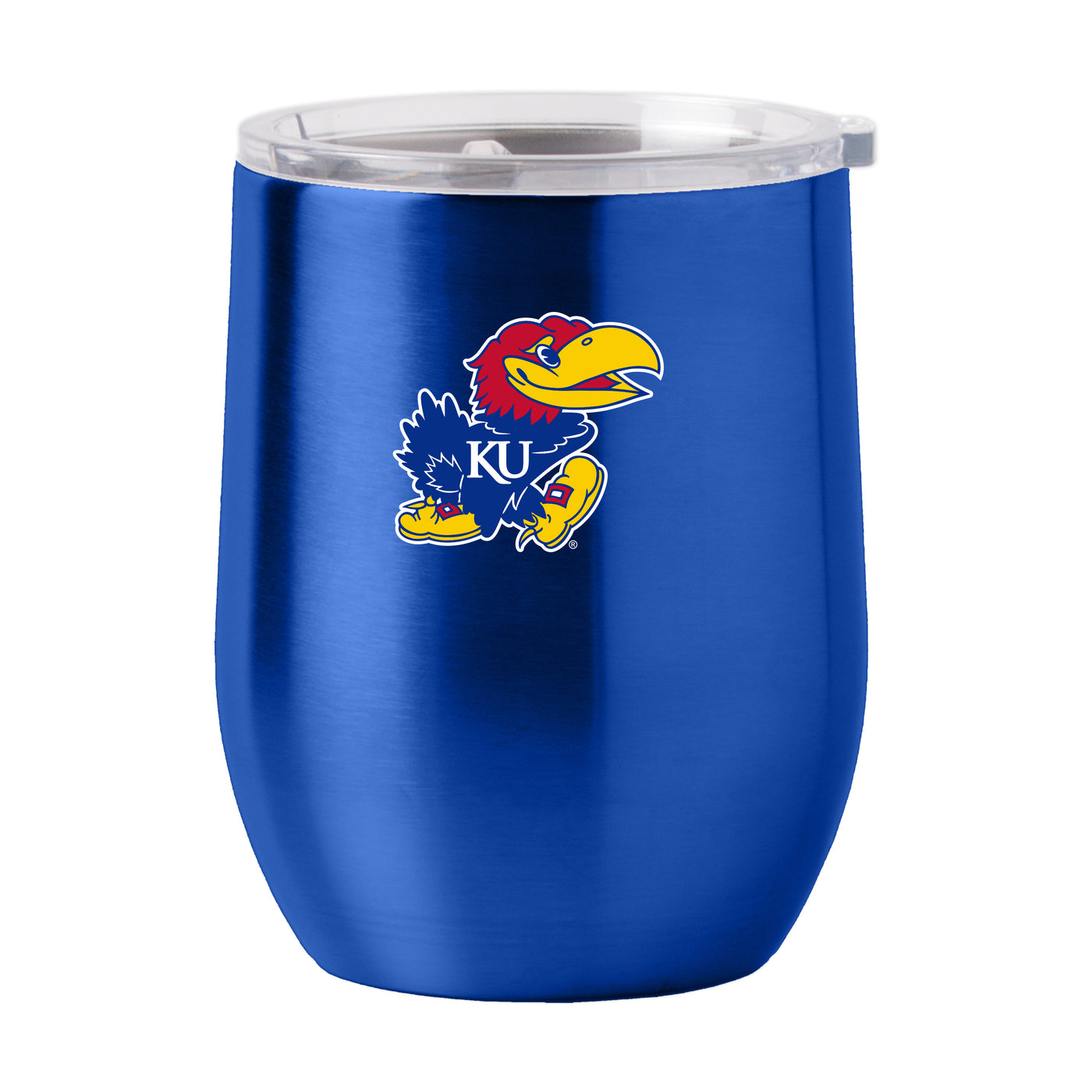 Kansas 16oz Gameday Stainless Curved Beverage