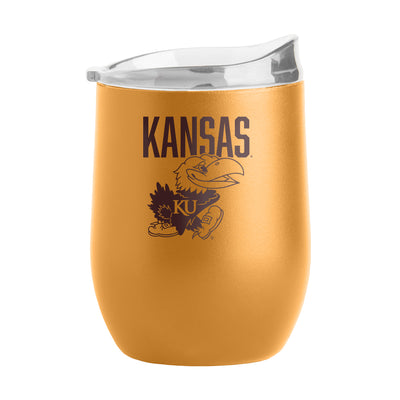 Kansas 16oz Huddle Powder Coat Curved Bev - Logo Brands