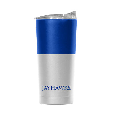 Kansas 20oz Colorblock White Powder Coat Tumbler