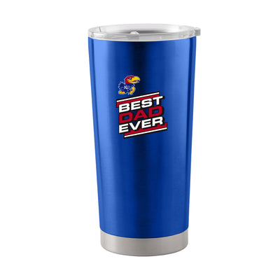 Kansas 20oz Best Dad Ever Stainless Tumbler