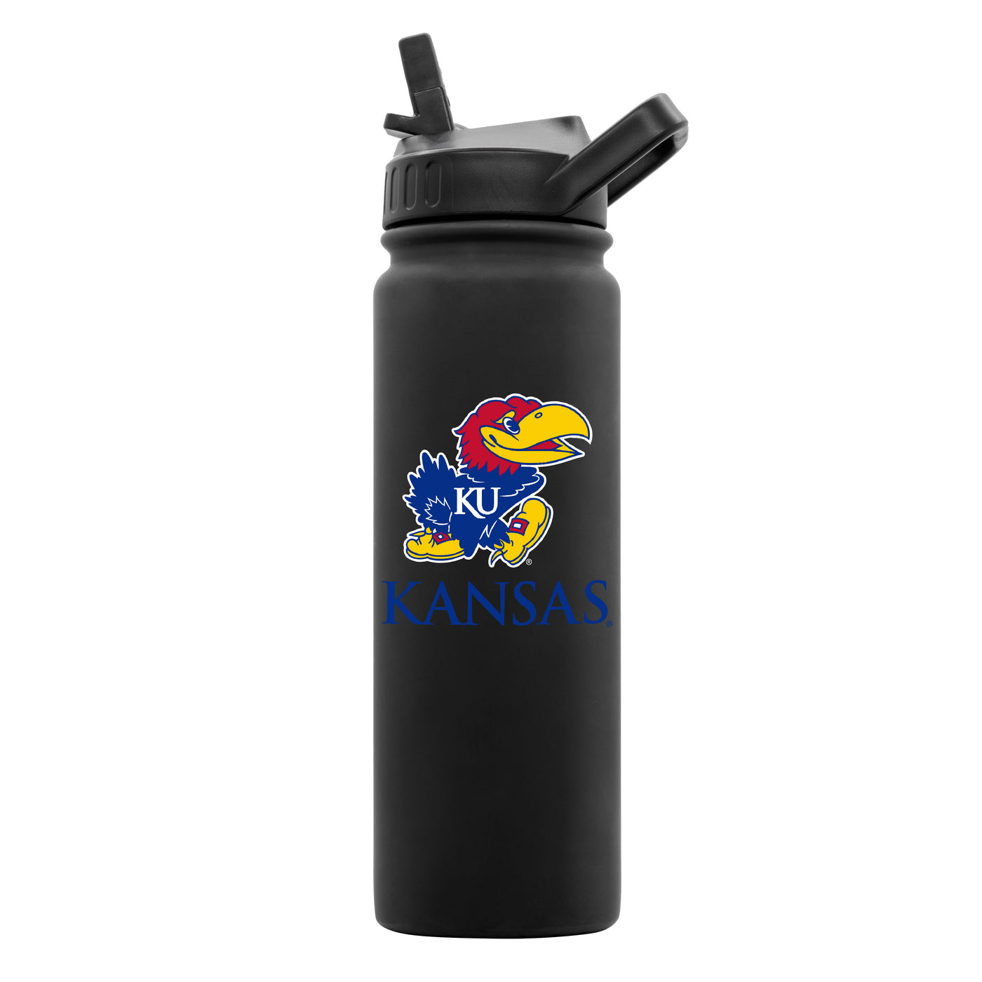 Kansas 24oz Black Soft Touch Bottle