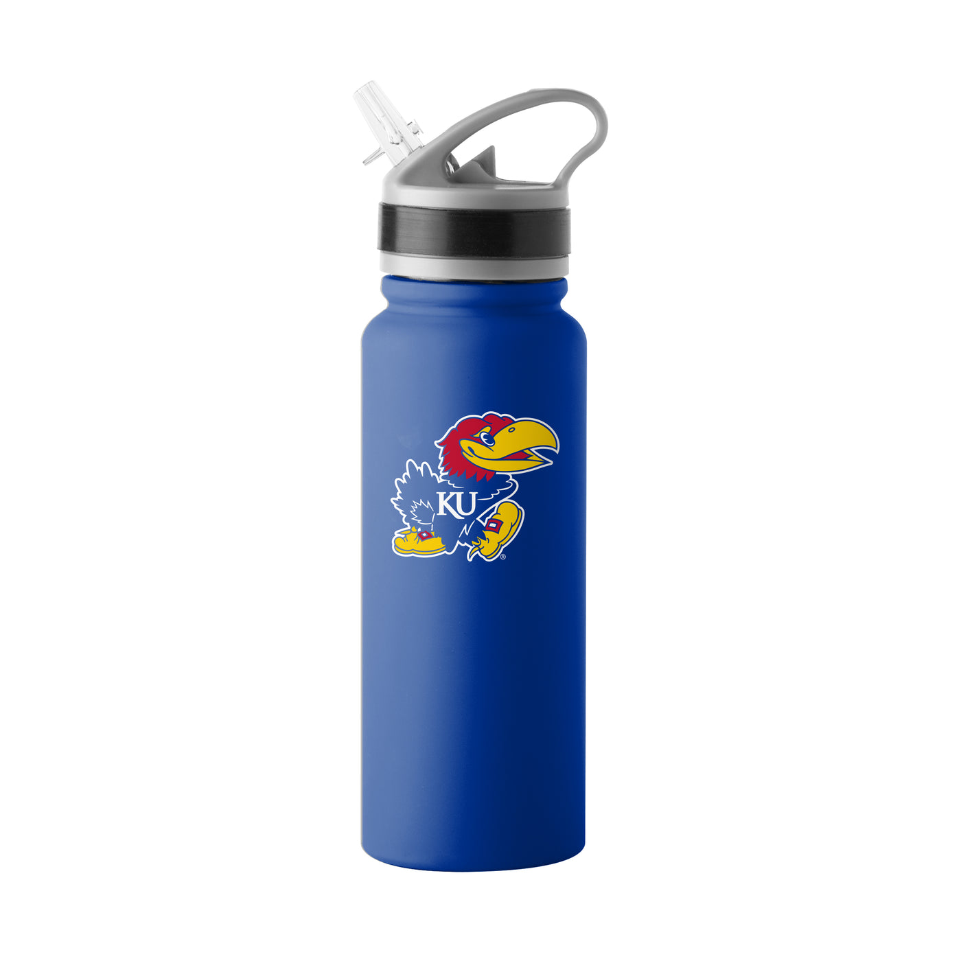 Kansas 25oz Campus Color Letterman Stainless Single Wall Flip Top Bottle