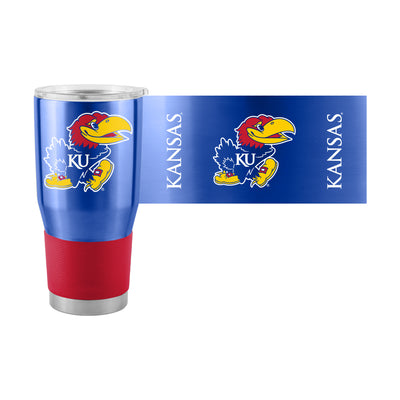 Kansas Alt Sleeve 30oz Gameday Stainless Tumbler