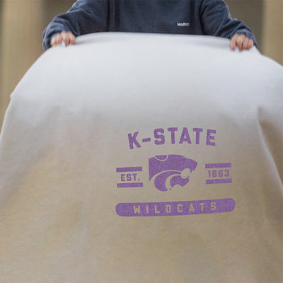 Kansas State Sublimated Sweatshirt Blanket