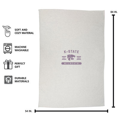 Kansas State Sublimated Sweatshirt Blanket