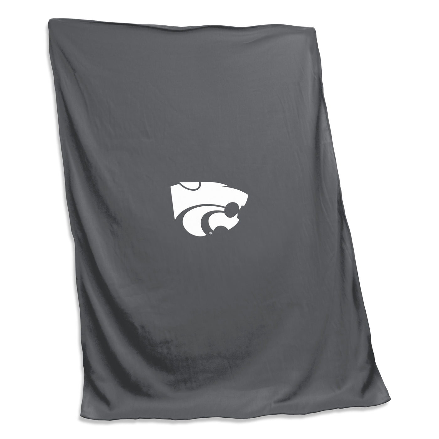 KS State Charcoal Sweatshirt Blanket (Screened)