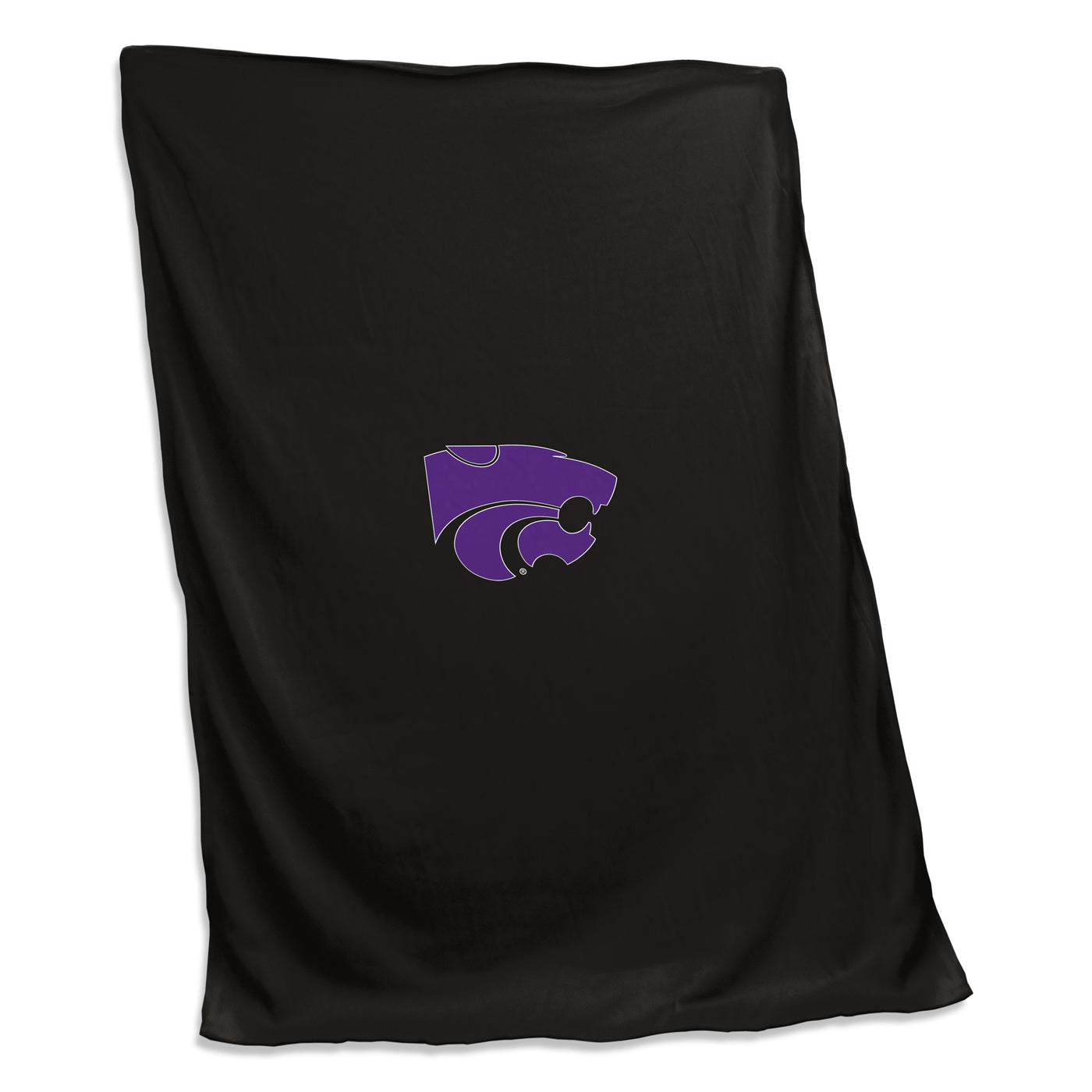 KS State Black Sweatshirt Blanket (Screened)