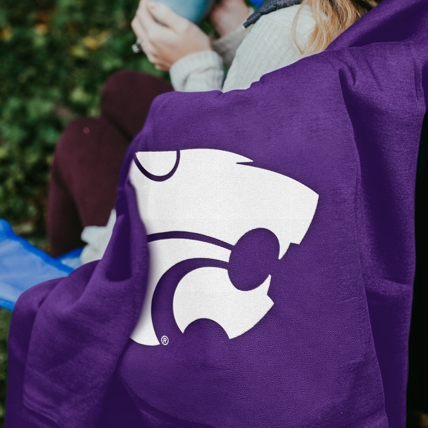 KS State Sweatshirt Blanket