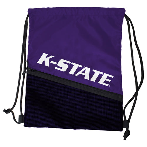 Kansas State Tilt Bag by Logo Brands, durable sports bag with Kansas State University logo and adjustable straps.
