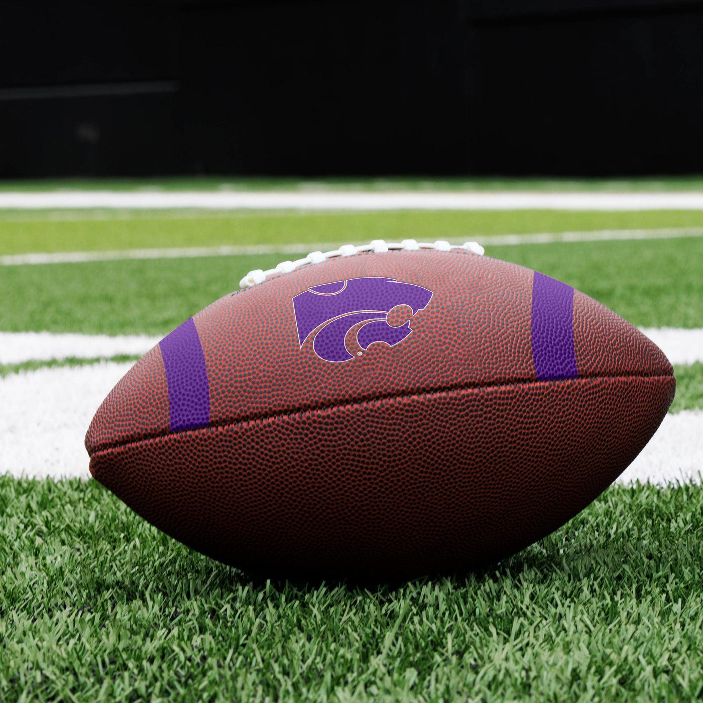 KS State Team Stripe Official-Size Composite Football