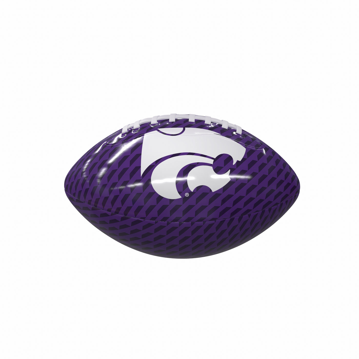 Kansas State Carbon Fiber Mini Glossy Football