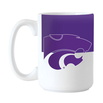 Kansas State 15oz Colorblock Sublimated Mug - Logo Brands