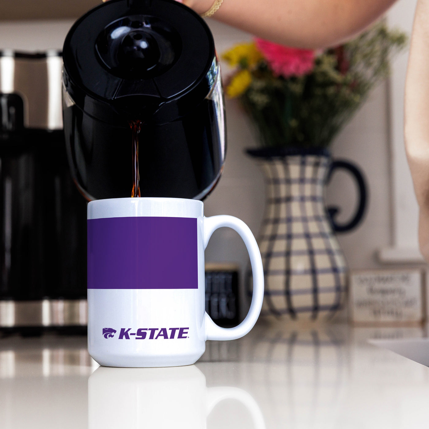 Kansas State 15oz Colorblock Sublimated Mug