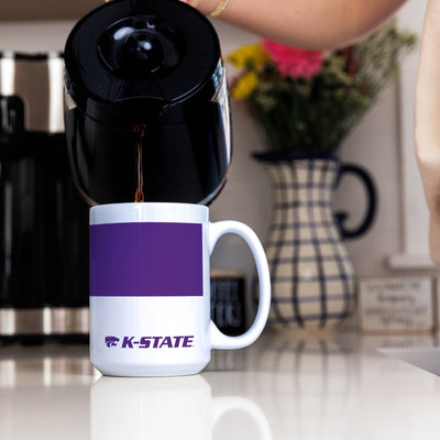 Kansas State 15oz Colorblock Sublimated Mug