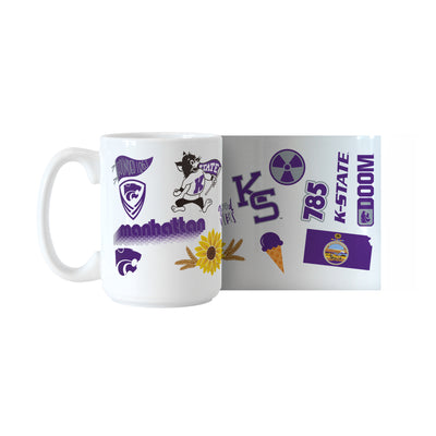 Kansas State 15oz Native Sublimated Mug